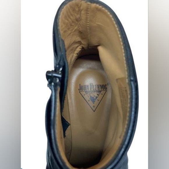 JOHN FLUEVOG Black Wrappings "Judi" Leather Ankle Boot Size 6.5 - Picture 5 of 5